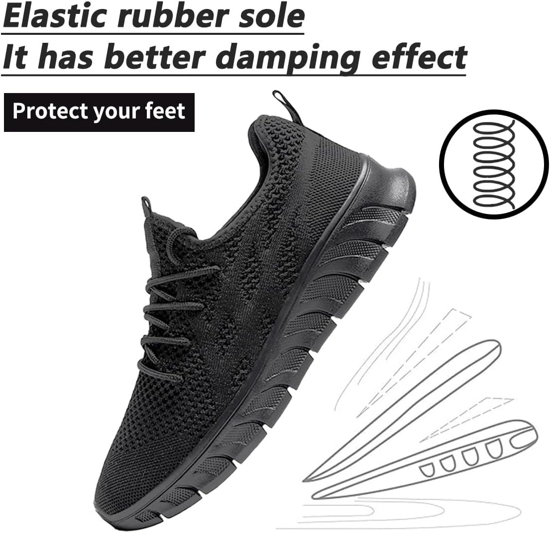DLWKIPV Men's Shoes Running Road Walking Sneakers Sports Athletic Workout Gym Shoes Casual Comfortable Breathable Fashion