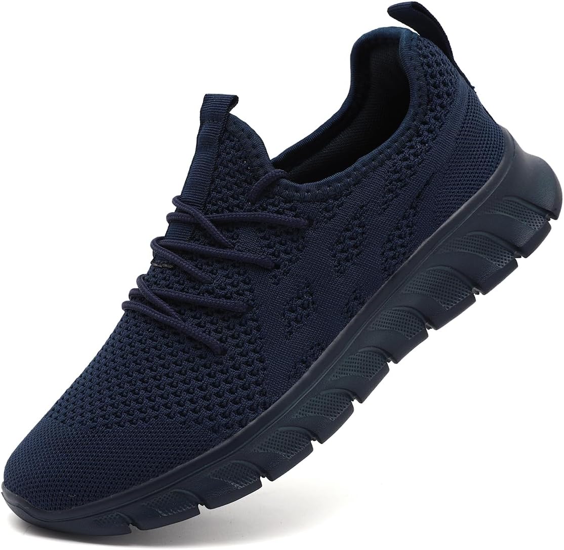 DLWKIPV Men's Shoes Running Road Walking Sneakers Sports Athletic Workout Gym Shoes Casual Comfortable Breathable Fashion