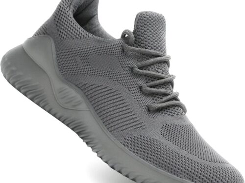 Men's Non Slip Running Shoes Ultra Light Breathable Casual Walking Shoes Fashion Sneakers