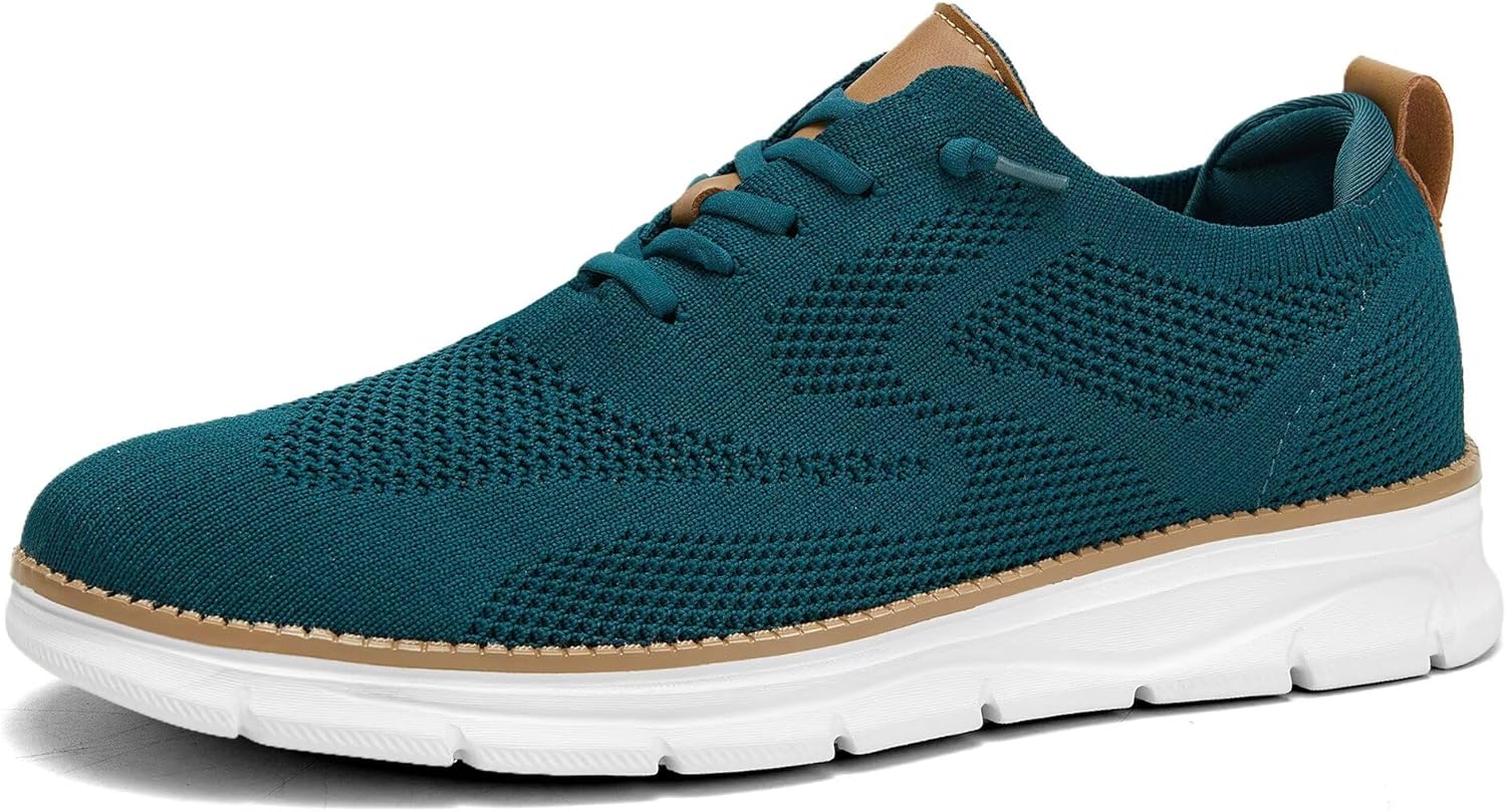 Mens Casual Dress Oxfords Shoes Fashion Mesh Business Walking Work Slip on Sneakers Comfortable Lightweight Soft Sole